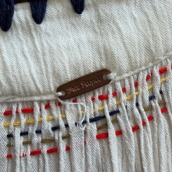 Free People Daisy Fields Maxi Dress White Embroidered Boho Dress - Picture 2 of 3